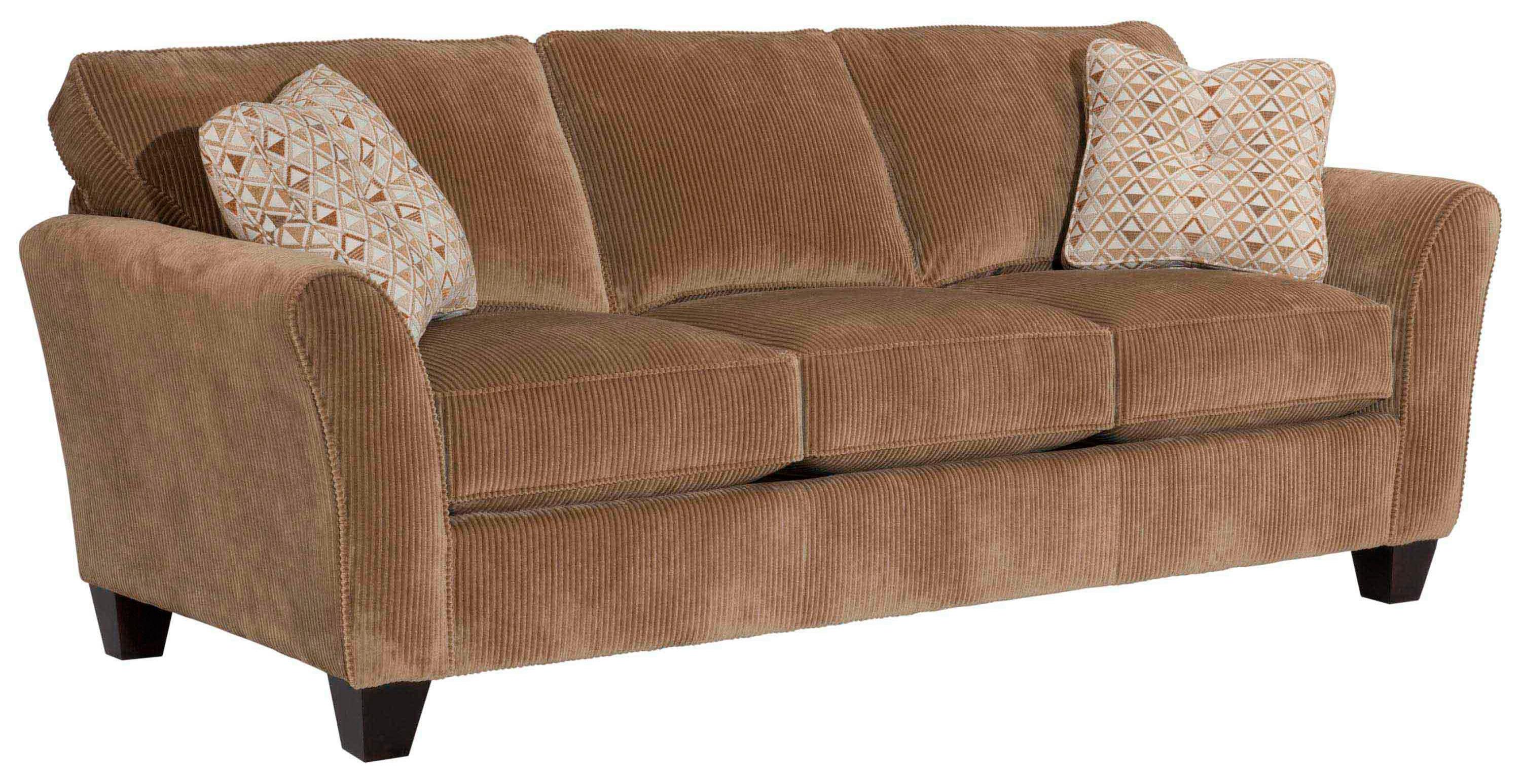 Broyhill Furniture Maddie Contemporary Style Sofa with Flared Arms